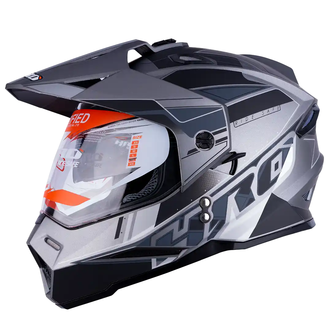 CASCO HRO MX330DV VOLTEX NEGRO MATE/GRIS